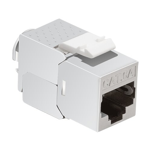 Logilink keystone modul, Cat6A, stp, 14.5mm, 22-26 awg, toolless, srebrna Slike