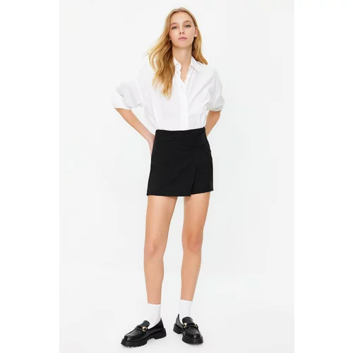 Trendyol Black Knot Detailed Shorts Skirt