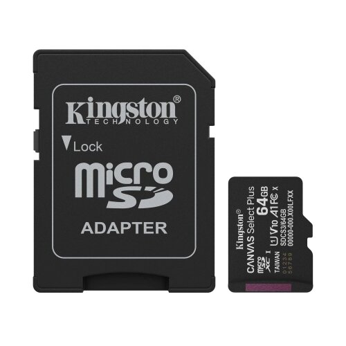 Kingston MicroSD Canvas Select Plus Memory Card 64GB A1 Class10 Cijene