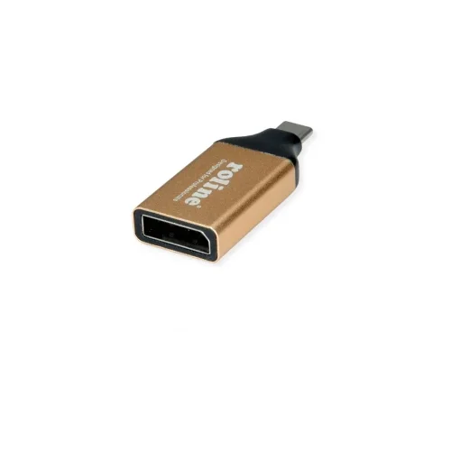 Roline 12.03.3232 USB-C® / DisplayPort adapter crna, zlatna