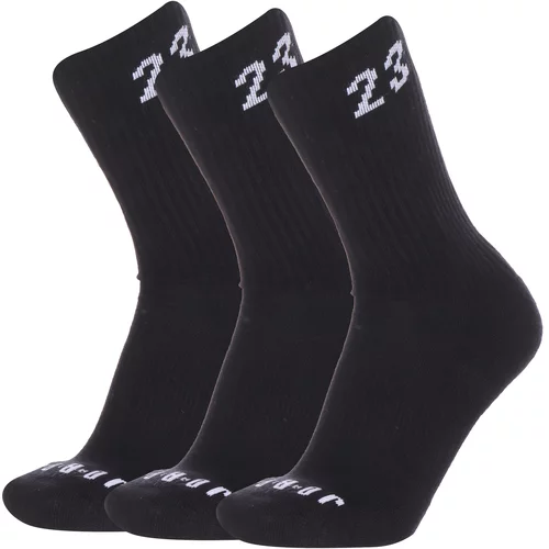 Jordan Sportske čarape crna / bijela