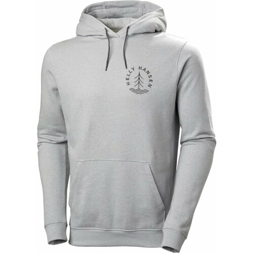 Helly Hansen Majica s kapuljačom na otvorenom Men&amp;#039;s F2F Organic Cotton Hoodie Grey Fog Melange M Slike