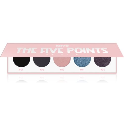 Miyo Eyeshadow The five points paleta senčil za oči odtenek 1 kos Cene