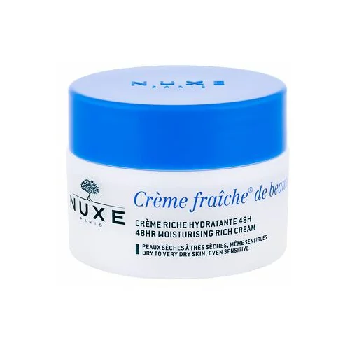 Nuxe creme fraiche de Beauté 48HR moisturising rich cream vlažilna krema za suho do zelo suho kožo 50 ml za ženske