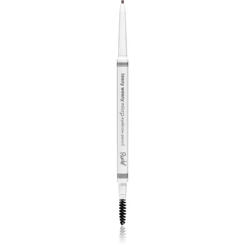 Rude Cosmetics Teeny Weeny mehanični svinčnik za obrvi s krtačko odtenek Hazel 0.05 g