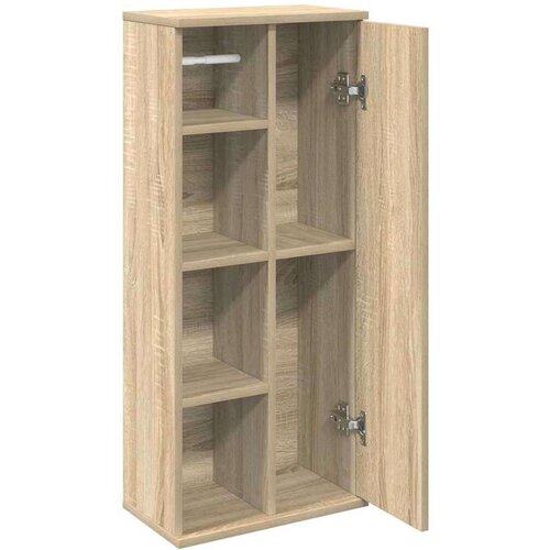 VidaXL Kupaonski ormarić s držačem za role boja hrasta 39x22x90 cm Slike