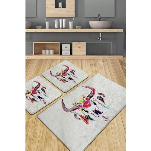  cervo djt multicolor bathmat set (3 pieces) Cene