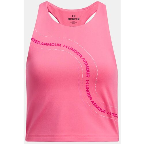 Under Armour Girls' tank top G Motion Branded Crop Tank Cene