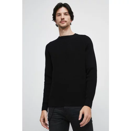 Medicine Pamučni pulover za muškarce, boja: crna,