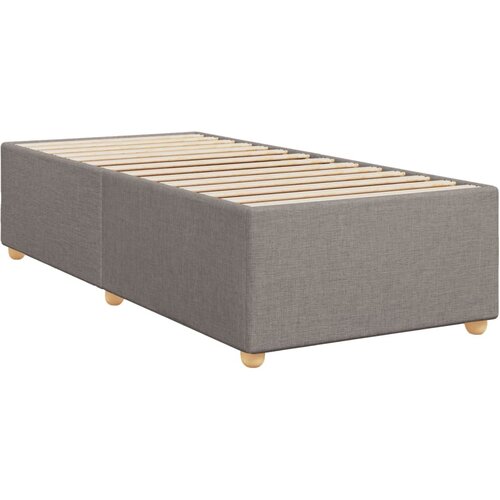 VidaXL Posteljni okvir taupe 90x200 cm blago, (21292587) Slike