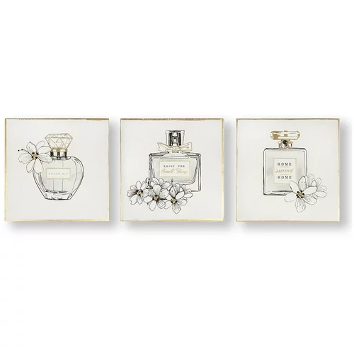 Graham & Brown Komplet 3 slik Pretty Perfume Bottles, 30 x 30 cm