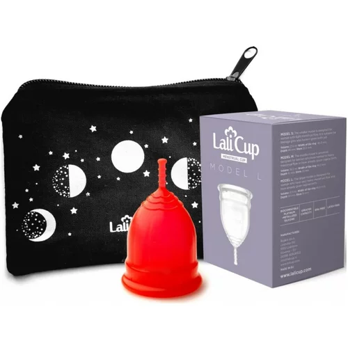 LaliCup rdeča menstrualna skodelica (S, M, L, XL)