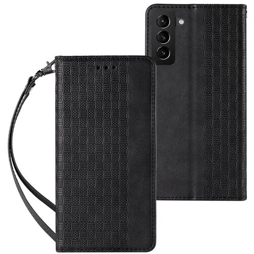  Eleganten etui/ovitek za Samsung S22, Fina tkanina, Črn Cene