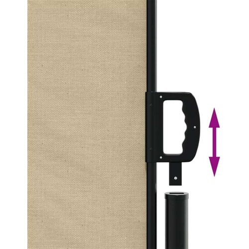  Uvlačiva bočna tenda 140 x 1000 cm bež Slike