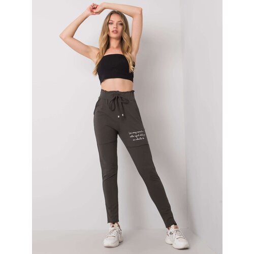 RELEVANCE Sweatpants-RV-DR-6712.28P-dark khaki Slike