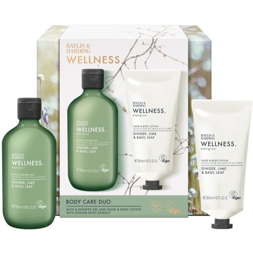 Baylis &amp;amp; Harding Wellness. Energise poklon set za tijelo Ginger, Lime &amp;amp; Basil Leaf Slike