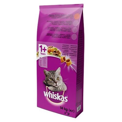 Whiskas suva hrana za odrasle mačke sa ukusom govedine, 14 kg Cene