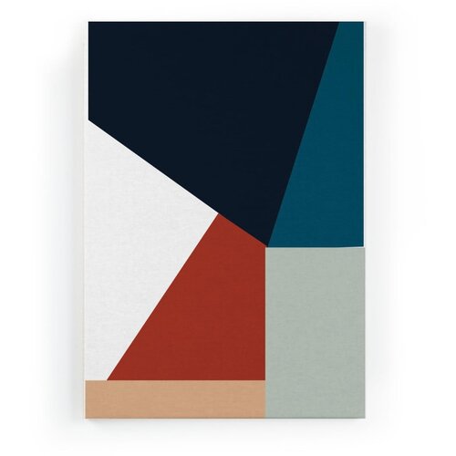 Really Nice Things Slika na platnu Geometric Blue, 50 x 70 cm Slike
