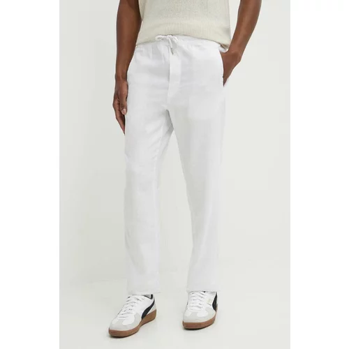 Alpina Lanene hlače boja: bijela, ravni kroj