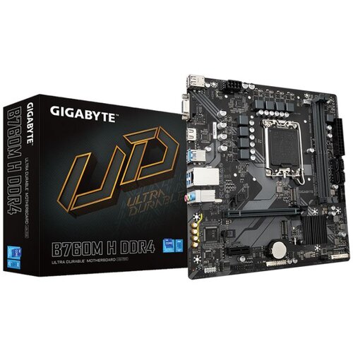 Gigabyte MB B760M H DDR4 LGA1700 2xDDR4 2xM.2 4xSATA 12xUSB HDMI, DP mATX Slike