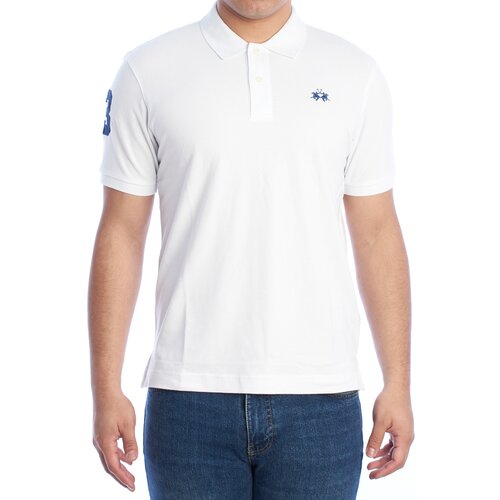 La Martina Polo majice kratki rokavi YMP300-PK001-00001 Bela Cene