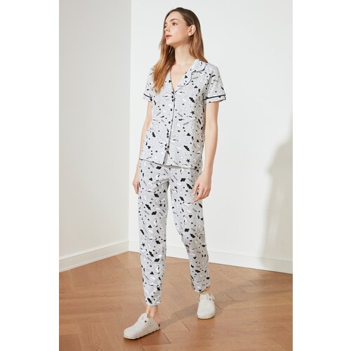 Trendyol Pajama Set - Multicolored - Graphic Slike