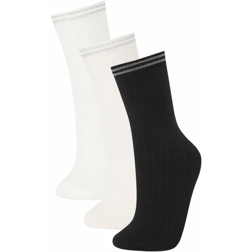 Defacto Women 3 Piece Cotton Long Socks