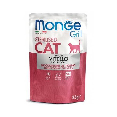 Monge sos za mačke grill cat sterilized sa ukusom teletine 85g Slike