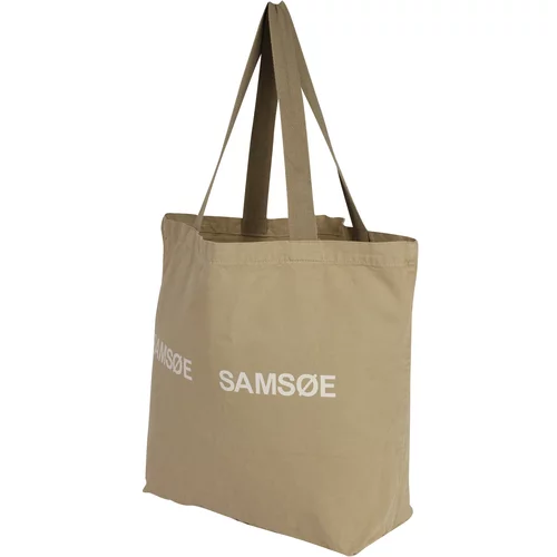Samsøe Samsøe Shopper torba 'Frinka' svijetlosmeđa / bijela