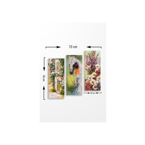 WALLXPERT dekorativna slika iz 3 dela, garden MDF0011 Cene