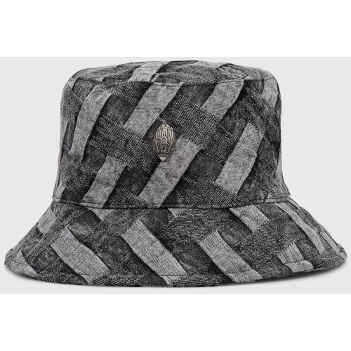 Kurt Geiger London Pamučni šešir KENSINGTON BUCKET HAT boja: crna, pamučni, 9014502669