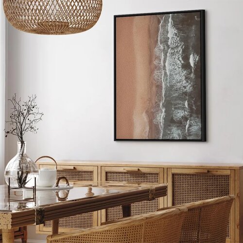  Slika - Shore Line (1 Part) Vertical 80x120 U crnom drvenom okviru Slike