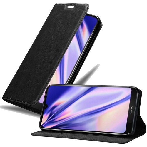 Cadorabo Ohišje, združljivo z Nokia 4.2 v nočna črna - Zaščitni ovitek z magnetnim zapiranjem, stoječo funkcijo in režo za kartice, (20549467) Cene