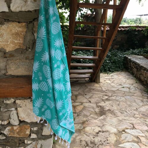 ananas - green green fouta (beach towel) Slike
