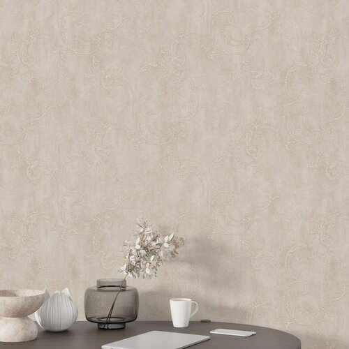 Wallxpert vinilna tapeta lily, braon, 106 cm x 10,05 m Slike