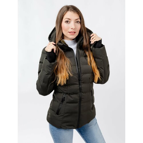 Glano Women's winter jacket - khaki Slike