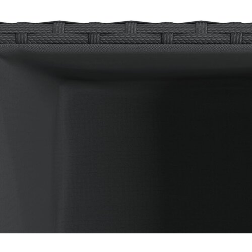  Vrtne sadilice 2 kom crna 40 x 40 x 80 cm od poliratana Slike