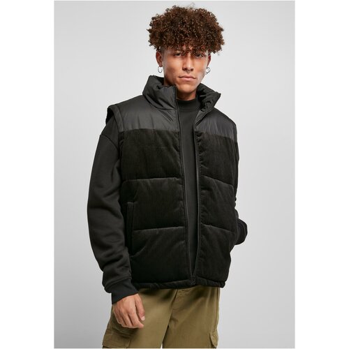 UC Men Corded vest black Slike