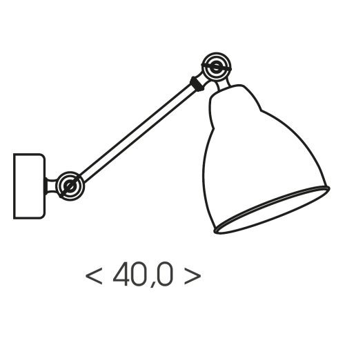 Brilagi Zidna lampa QUILL 1xE27/40W/230V 40 cm bela Slike