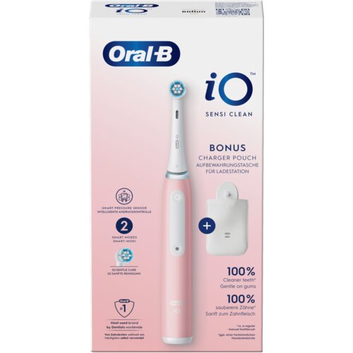 Oral-b iO3 električna četkica za zube s etuijem za punjač Blush Pink - Sensi Clean 1 kom Cijene