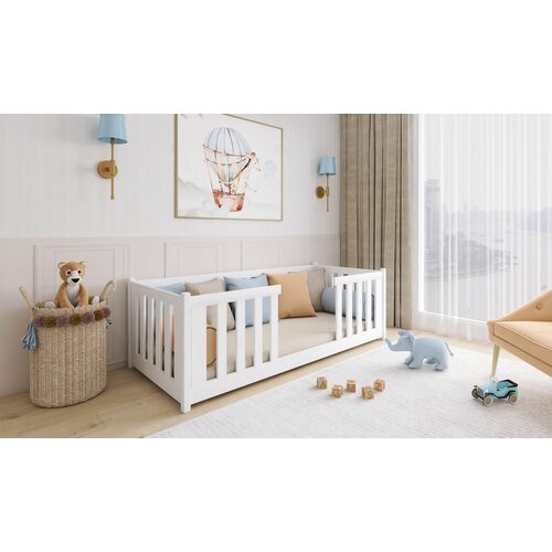 Drveni dečiji krevet fero - beli - 160*80 cm Slike
