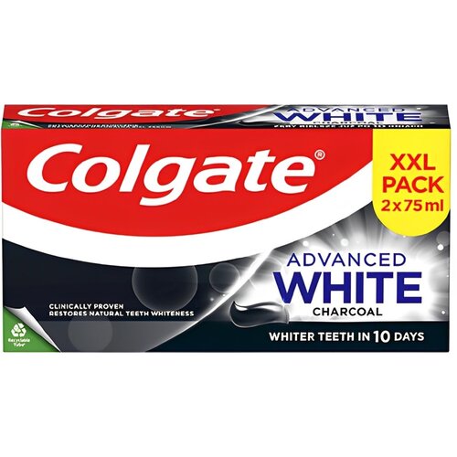 Colgate Advanced White Charcoal DUOPACK zobna pasta 2x75 ml Cene