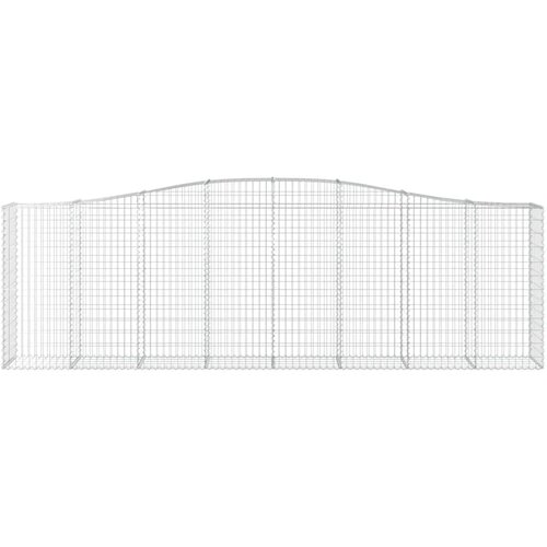  Lučne gabionske ko&amp;scaron;are 20kom 400x50x120/140cm pocinčano željezo Slike