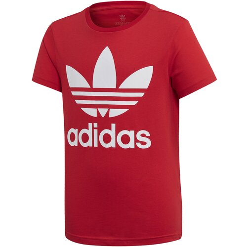 Adidas Majice s kratkimi rokavi TREFOIL TEE Rdeča Cene