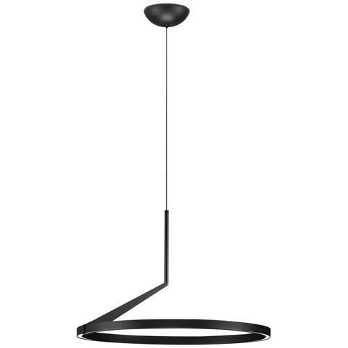 Nova Luce Mat črna aluminijasta LED zatemnitvena viseča svetilka &oslash; 60 cm Tilia &ndash; Cene