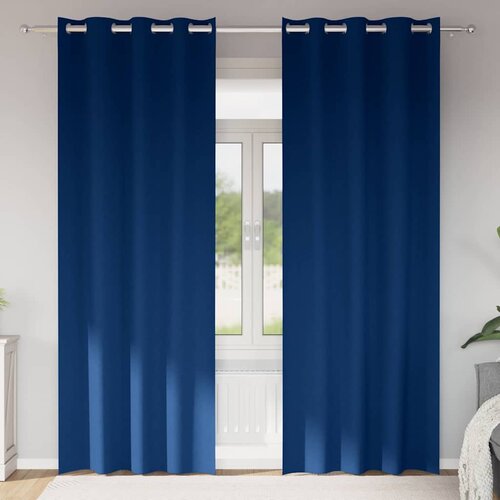 Zavjese za blackout s prstenovima 2 pcs Tamno plava Cijene