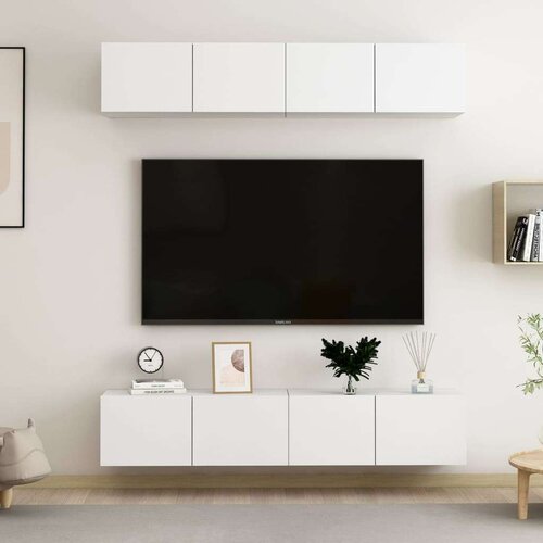vidaXL tv ormarići 4 kom bijeli 80 x 30 x 30 cm od iverice Cijene