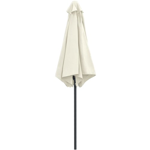  Vrtni suncobran s aluminijskim stupom 270x246 cm pijesak bijeli Slike