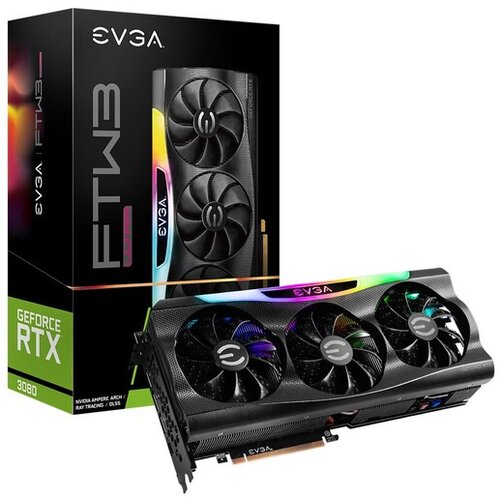 Evga Gaming grafična kartica GeForce RTX 3080 FTW3 ULTRA Gaming 10GB GDDR6X (10G-P5-3897-KL) ARGB LHR Cene