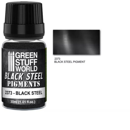 Green Stuff World Paint Pot - Black Steel Pigments 30ml Slike